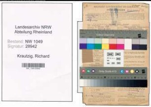 Entnazifizierung Richard Krautzig , geb. 09.02.1909 (Polizeibeamter)