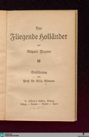 Der Fliegende Holländer