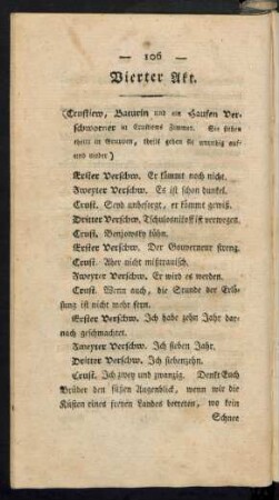 Vierter Akt [i.e. Aufzug].