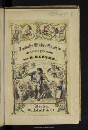 Deutsche Kinder-Märchen in Reime gebracht