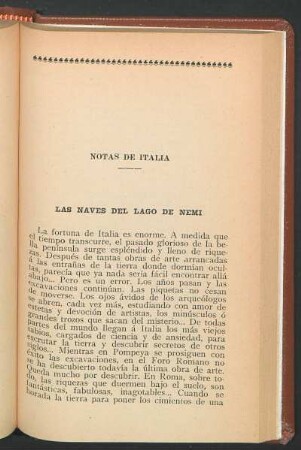Las naves del Lago de Nemi