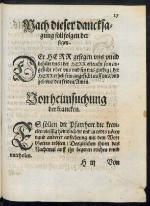 Von heimsuchung der krancken.