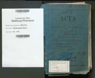 Striebeck; Heinrich Karl, Bergassessor; Prüfungs- u. Personalakten Band 1