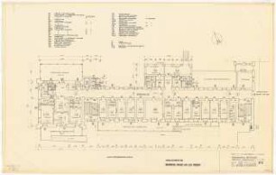 Evangelisches Diakonissenkrankenhaus Bethanien, Berlin-Kreuzberg Umbau. Hauptgebäude: Südflügel: Erdgeschoss 1:100