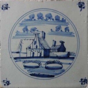 Fliese, Niederlande, 1800-1840