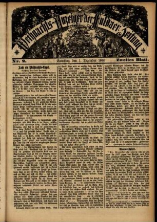 Vierte Ausgabe vom Samstag, den 01. Dezember 1888.