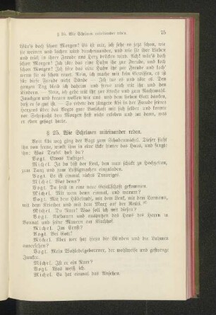 § 25. Wie Schelmen miteinander reden.