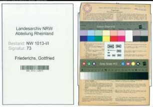 Entnazifizierung Gottfried Friederichs , geb. 19.09.1903 (Kaufmann)