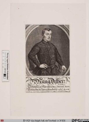 Bildnis Magnus (Mang) II Dilherr (von Thummenberg)
