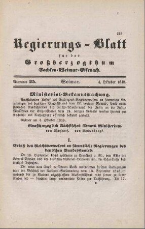 Nr. 25 : 4. Oktober 1848