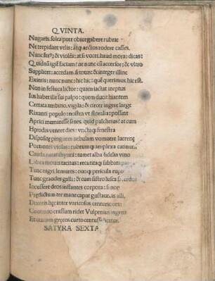 Satyra Sexta.