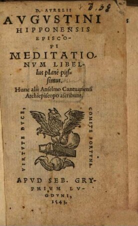 Meditationum libellus