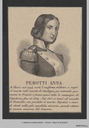 Folge von Bildnissen, Frauenbildnisse : Bildnis der Anna Perotti