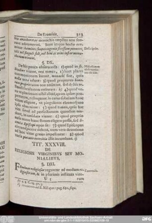 Tit. XXXVIII. De Religiosis Virginibus Seu Monialibus.