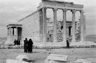 Erechtheion-Tempel : Der Erechtheion-Tempel auf der Akropolis.