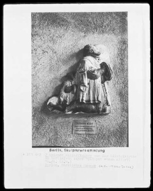 Epitaph? — Zwei kniende Relieffiguren