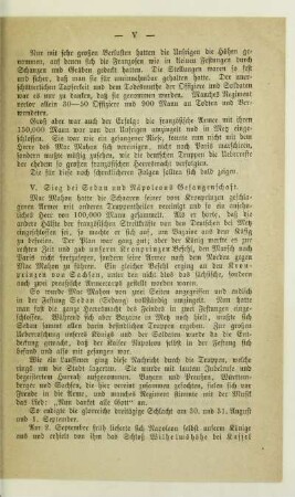 V. Sieg bei Sedan und Napoleons Gefangenschaft