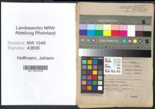 Entnazifizierung Johann Hoffmann , geb. 29.11.1896 (Postbeamter)