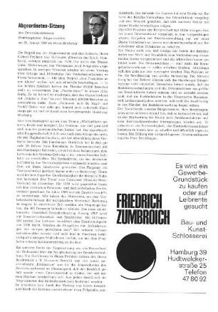 Abgeordneten-Sitzung