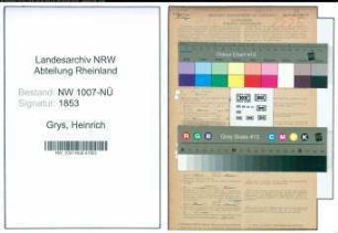 Entnazifizierung Heinrich Grys , geb. 08.07.1903 (Schmied)