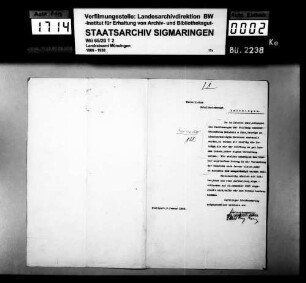 Laichingen: Stiftungspflege; "Eckstein und Kahn'sche Stiftung", 1906; Erbauung eines Gemeindehauses durch die Kirchengemeinde Laichingen, 1909-1921; Kirchenumlage, 1922