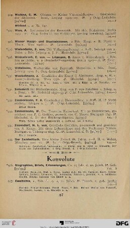 Konvolute (Nr. 936-982)