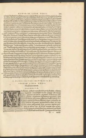 C. Plinii Secundi Naturalis Historiae Liber XXXIII