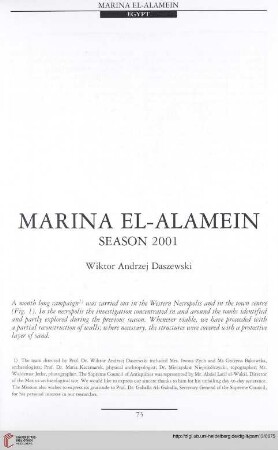 13: Marina el-Alamein : season 2001
