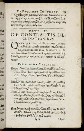 Caput IV. De Contractis Declinationibus.