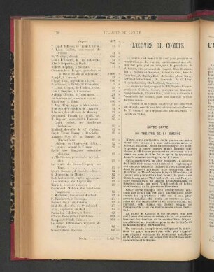 L'Oeuvre de Comité.