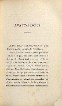 Essai sur la philosophie bouddhique