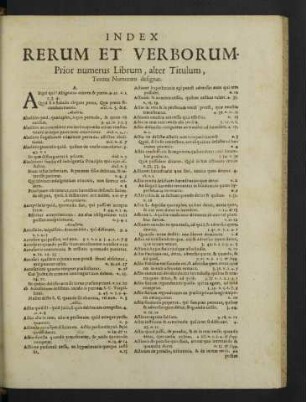 Index rerum et verborum