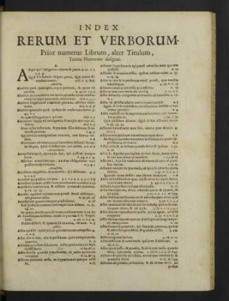 Index rerum et verborum
