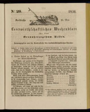 No 20. 16. Mai. 1834