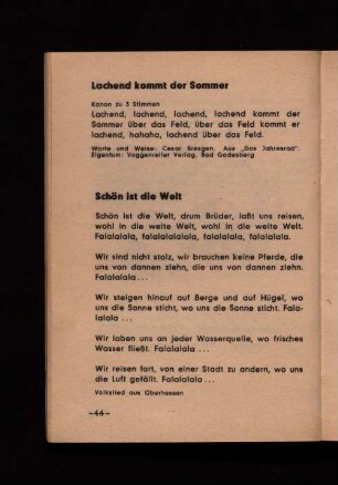 Schön ist die Welt