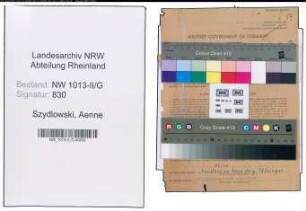 Entnazifizierung Aenne Szydlowski , geb. 21.09.1906 ()
