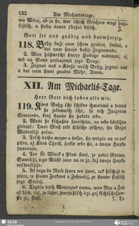 XII. Am Michaelis-Tage