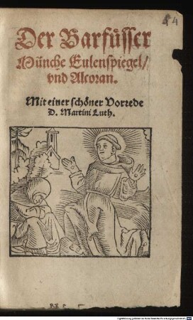Der Barfüsser Münche Eulenspiegel und Alcoran