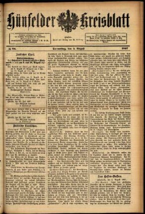 Ausgabe vom Donnerstag, den 05. August 1897.
