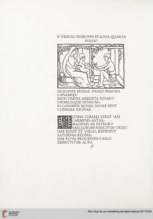 P. Vergili Maronis ecloga quarta: Pollio