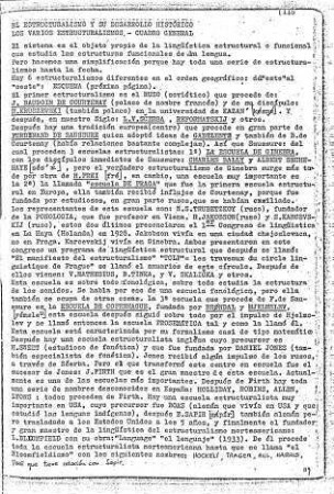 119-132, El Estructuralismo y su Desarrollo Histórico, Los Varios Estructuralismos- Cuadro General