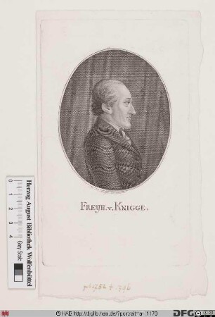 Bildnis Adolph (Franz Friedrich Ludwig) Frhr. Knigge