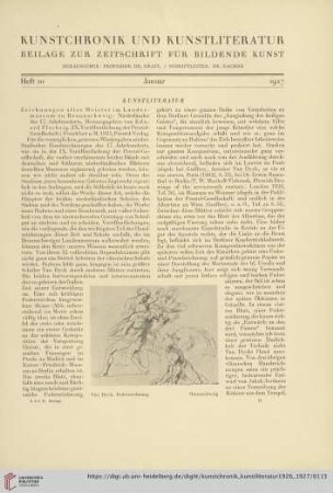 Heft 10 (Januar 1927)