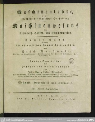 1,1: Mechanik und Hydrostatik