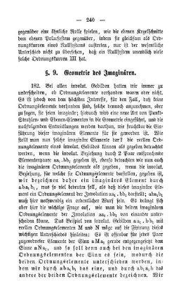 §.9. Geometrie des Imaginären.