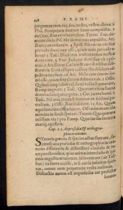 Cap. 23, de prosodia & orthographia orationis.