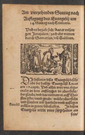 Außlegung des Evangelii/ am 14. Sontag nach Trinitatis.