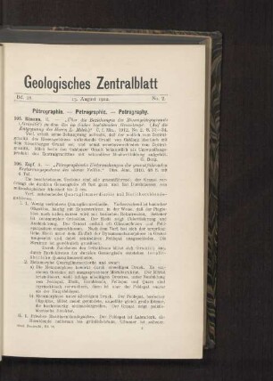 15. August 1912. No. 2.