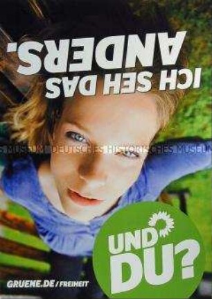 Wahlplakat von Bündnis 90/Die Grünen zur Bundestagswahl am 22. September 2013