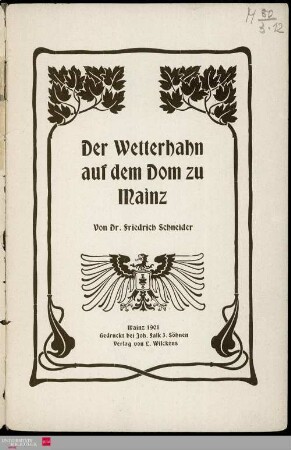 Der Wetterhahn auf dem Dom zu Mainz